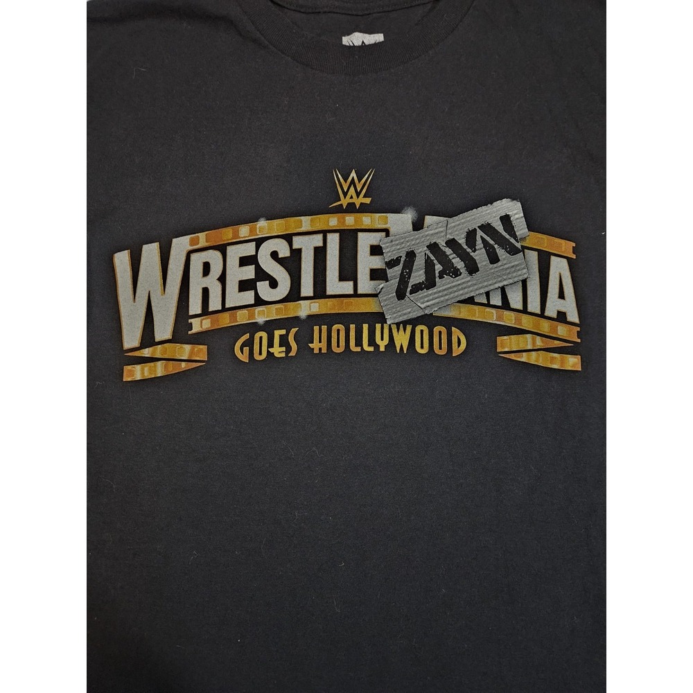 WWE Wrestlemania T Shirt Men Medium 2023 Goes Hollywood Size XL - Picture 2 of 6